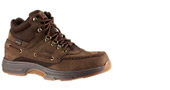 One brown hiking boot